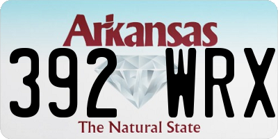 AR license plate 392WRX