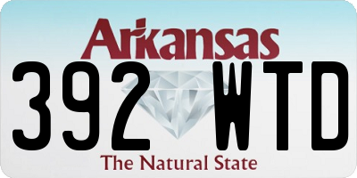AR license plate 392WTD