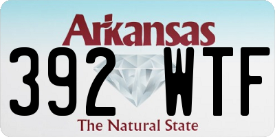 AR license plate 392WTF