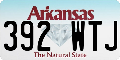 AR license plate 392WTJ