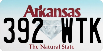 AR license plate 392WTK