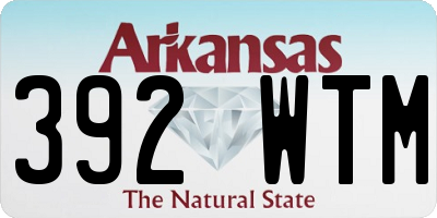 AR license plate 392WTM
