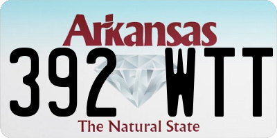 AR license plate 392WTT