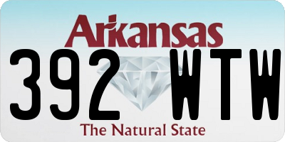 AR license plate 392WTW