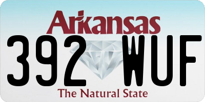 AR license plate 392WUF