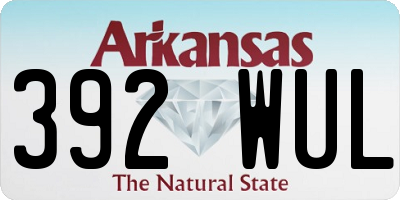 AR license plate 392WUL