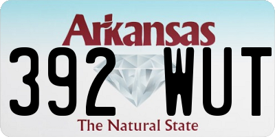 AR license plate 392WUT