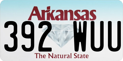 AR license plate 392WUU