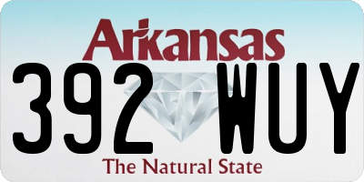 AR license plate 392WUY
