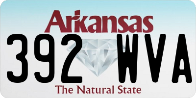 AR license plate 392WVA