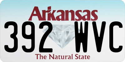 AR license plate 392WVC