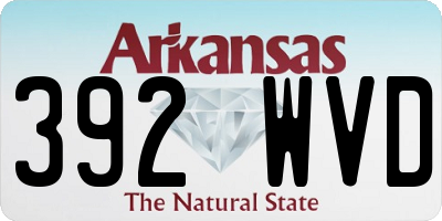 AR license plate 392WVD
