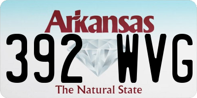 AR license plate 392WVG