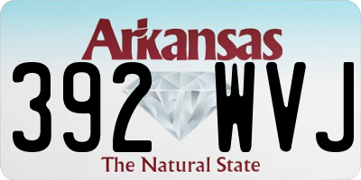 AR license plate 392WVJ