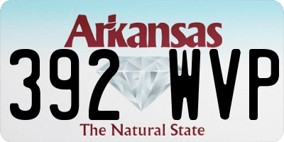 AR license plate 392WVP