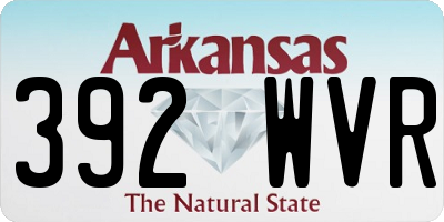 AR license plate 392WVR