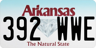 AR license plate 392WWE