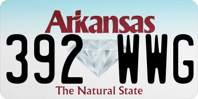 AR license plate 392WWG