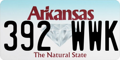 AR license plate 392WWK