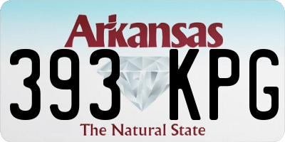 AR license plate 393KPG