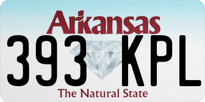 AR license plate 393KPL