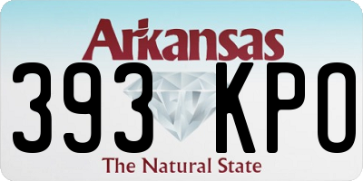 AR license plate 393KPO