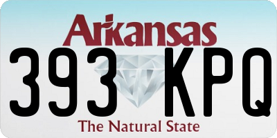 AR license plate 393KPQ