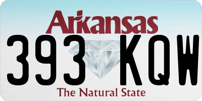 AR license plate 393KQW