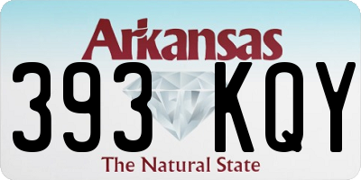 AR license plate 393KQY