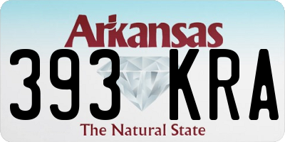 AR license plate 393KRA