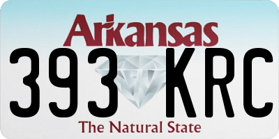 AR license plate 393KRC