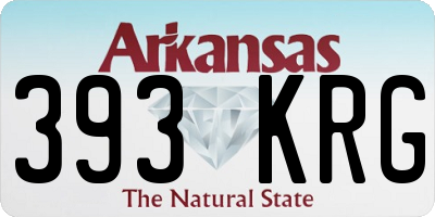 AR license plate 393KRG