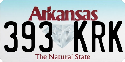 AR license plate 393KRK