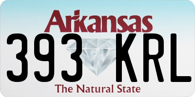 AR license plate 393KRL