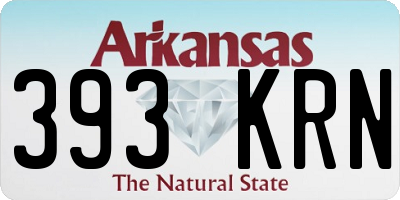 AR license plate 393KRN
