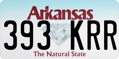 AR license plate 393KRR