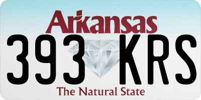 AR license plate 393KRS