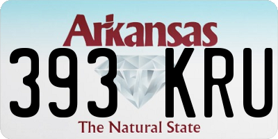 AR license plate 393KRU