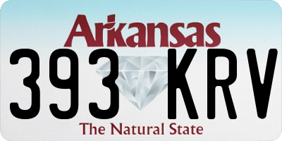 AR license plate 393KRV