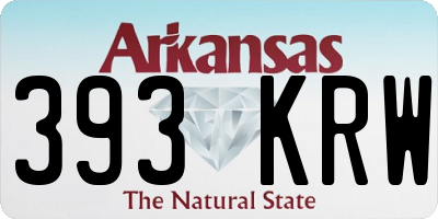 AR license plate 393KRW