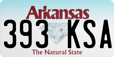 AR license plate 393KSA