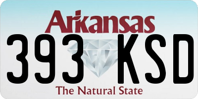 AR license plate 393KSD