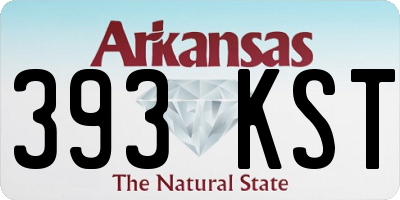AR license plate 393KST