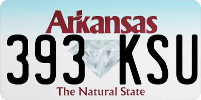 AR license plate 393KSU