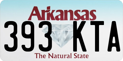 AR license plate 393KTA