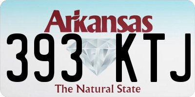 AR license plate 393KTJ