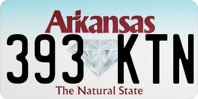 AR license plate 393KTN