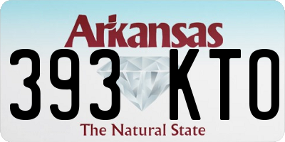 AR license plate 393KTO