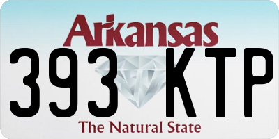 AR license plate 393KTP