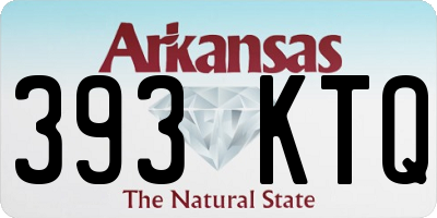 AR license plate 393KTQ